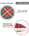 Plaid pillow cover