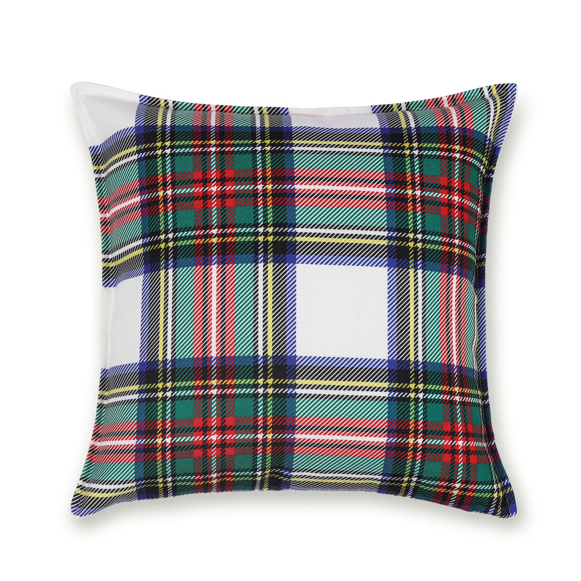 Plaid pillow cover