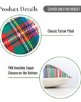 Plaid pillow cover