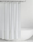 vertical striped shower curtain
