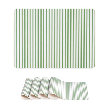 striped placemats
