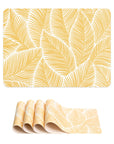 yellow placemats