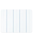 Coastal Vegan Leather Placemat, Stripe, Blue, 14"x19"