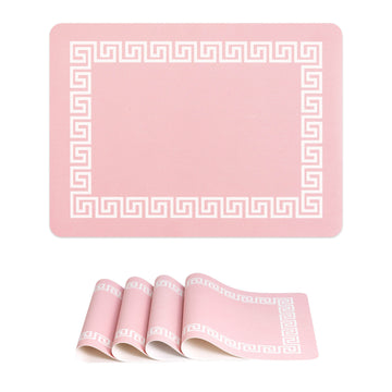 pink placemats