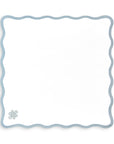 Coastal Napkin, Embroidered Endless Knot, Baby Blue, 20"x20"