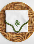 white cloth napkins