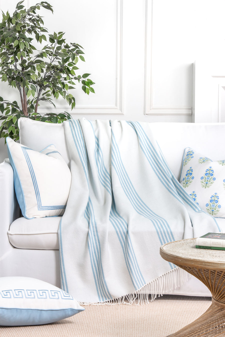 Baby blue blanket