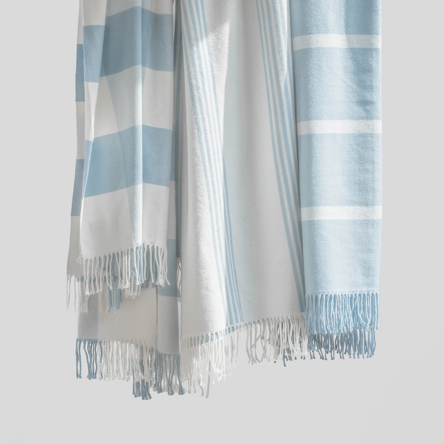 Fringe throw blanket