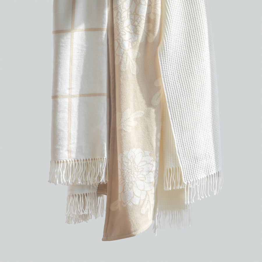 Neutral tan blanket