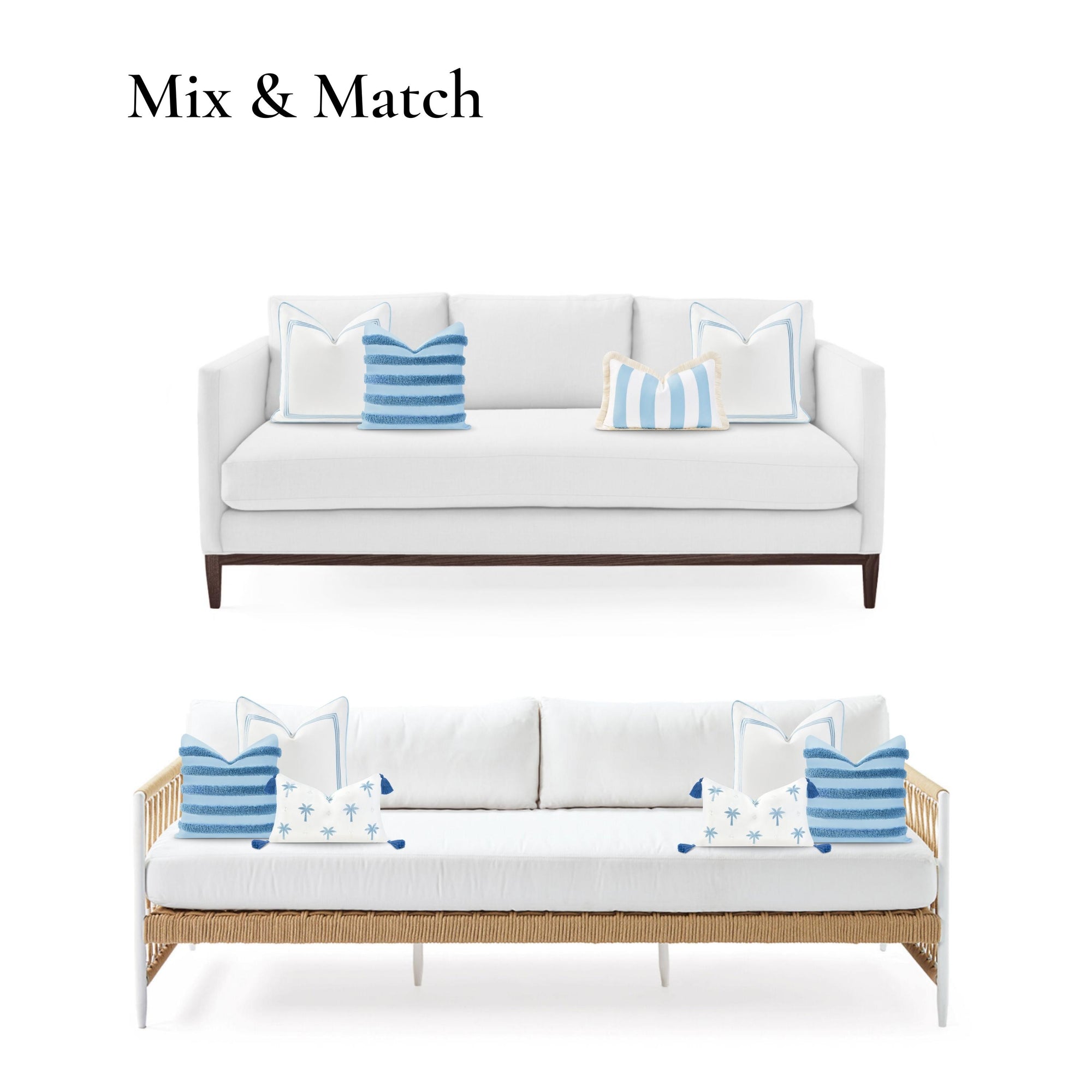 striped outdoor pillows