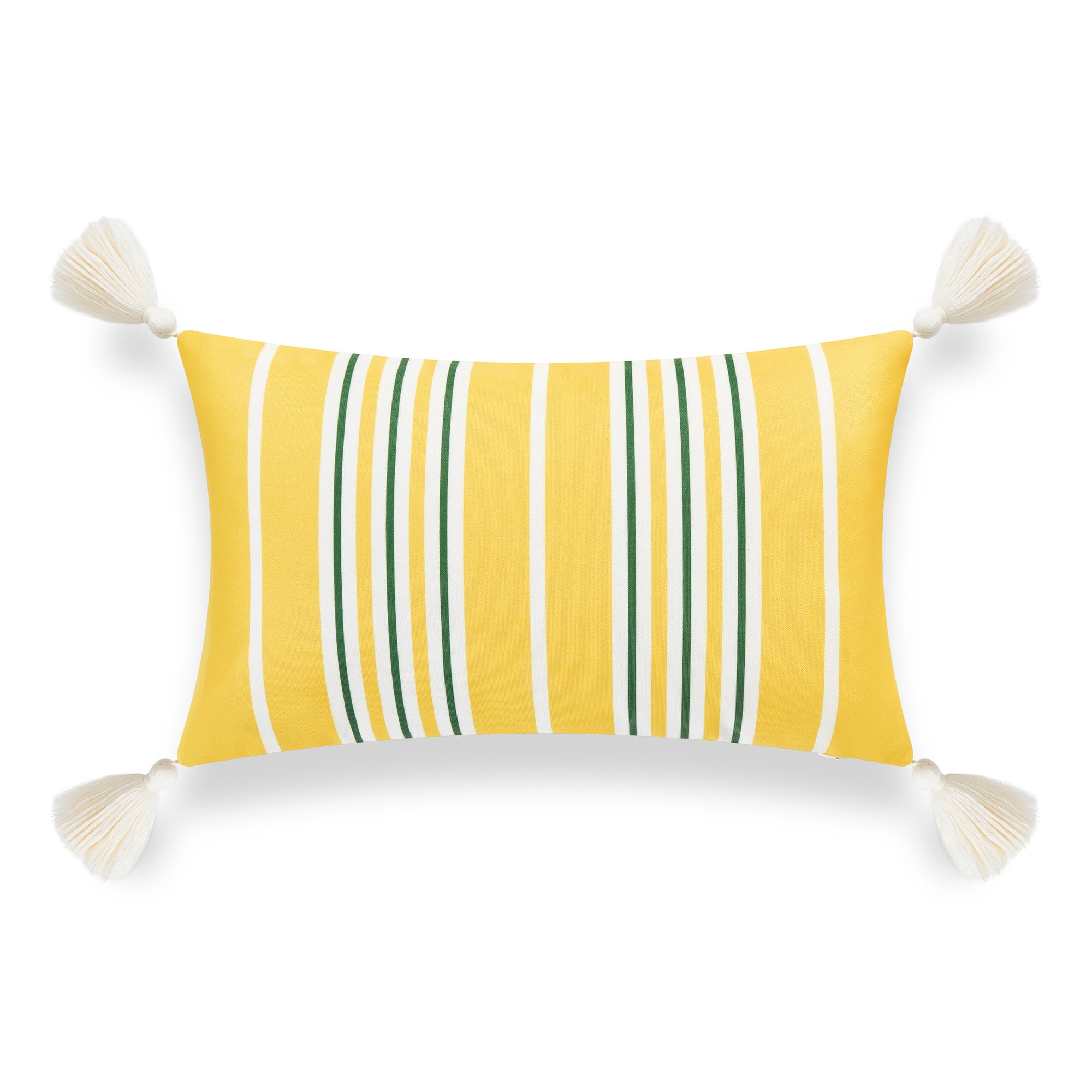 striped lumbar pillow