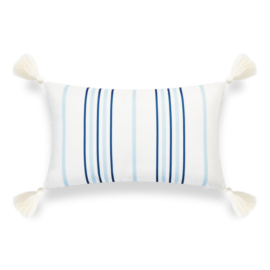 striped lumbar pillow