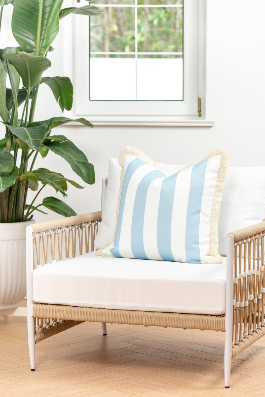 striped outdoor pillows