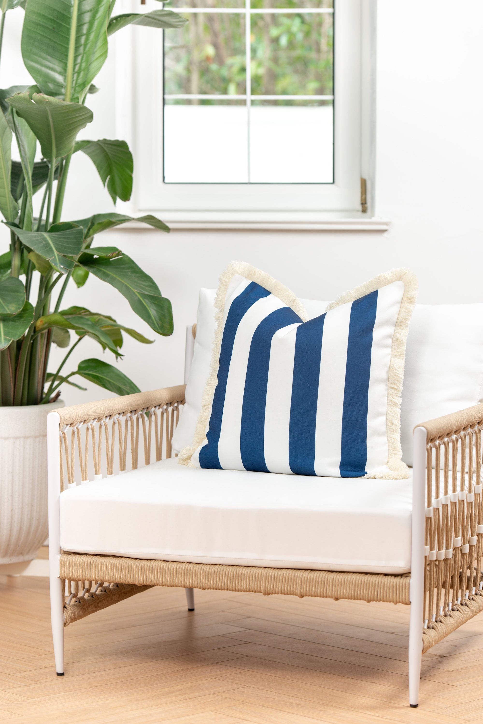 striped outdoor pillows