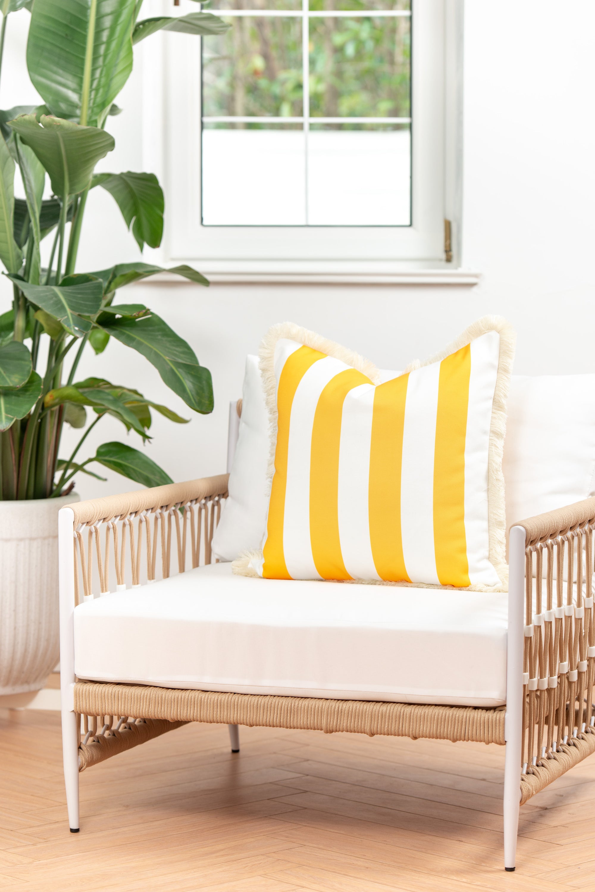 striped outdoor pillows