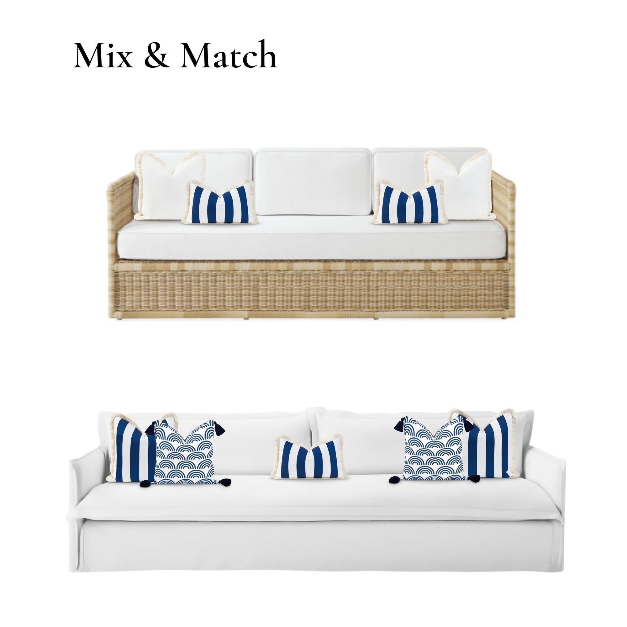 navy blue outdoor pillows
