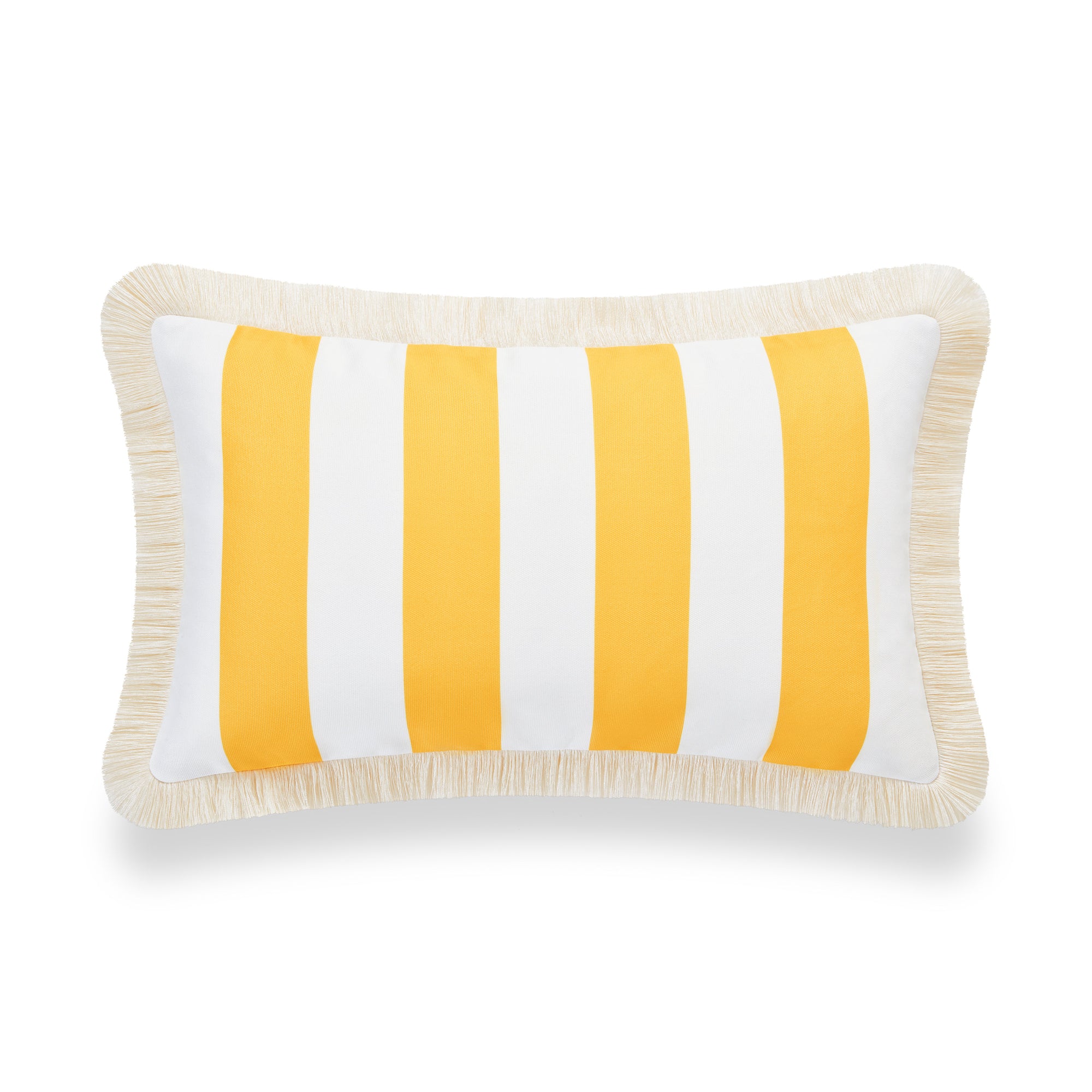 striped lumbar pillow