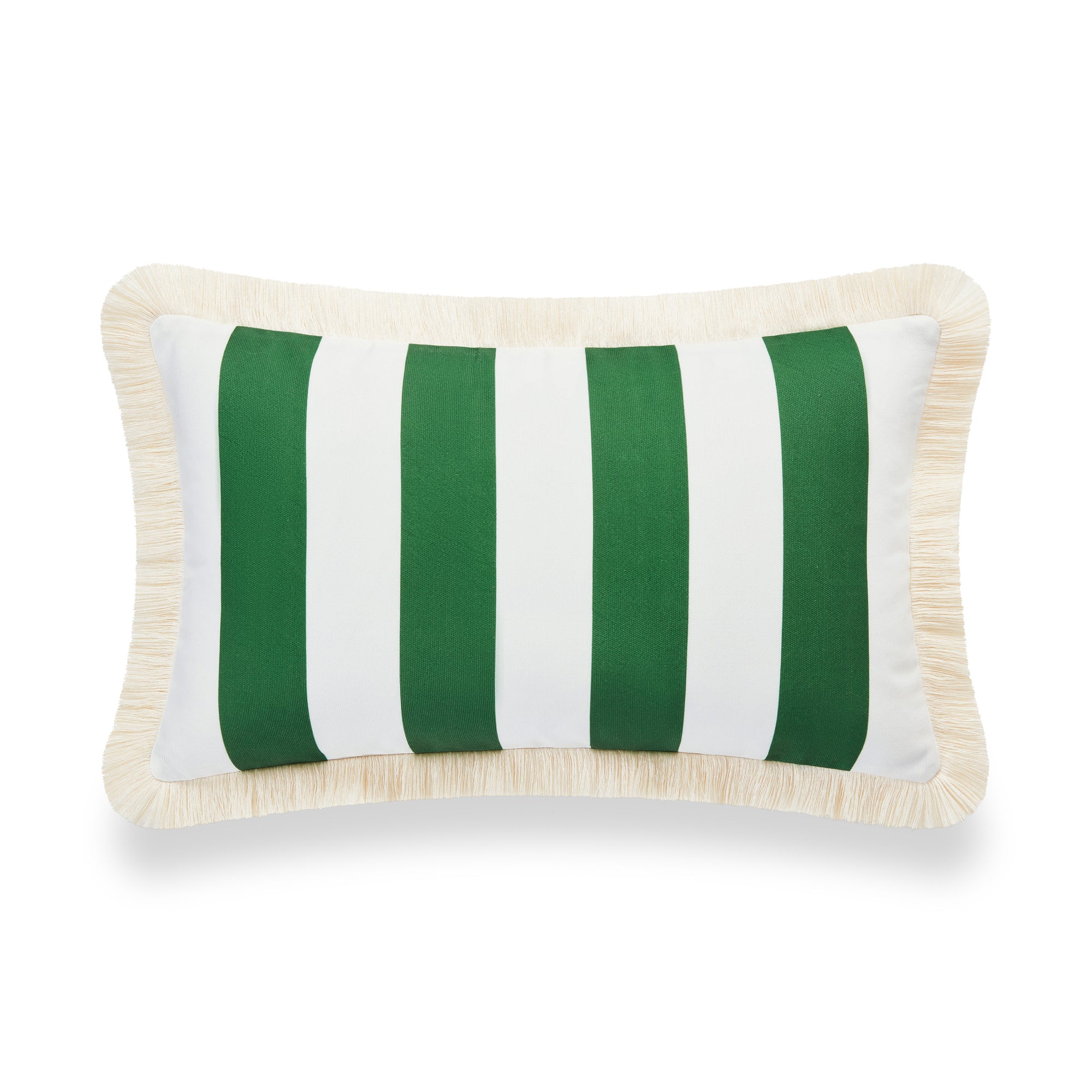 striped lumbar pillow