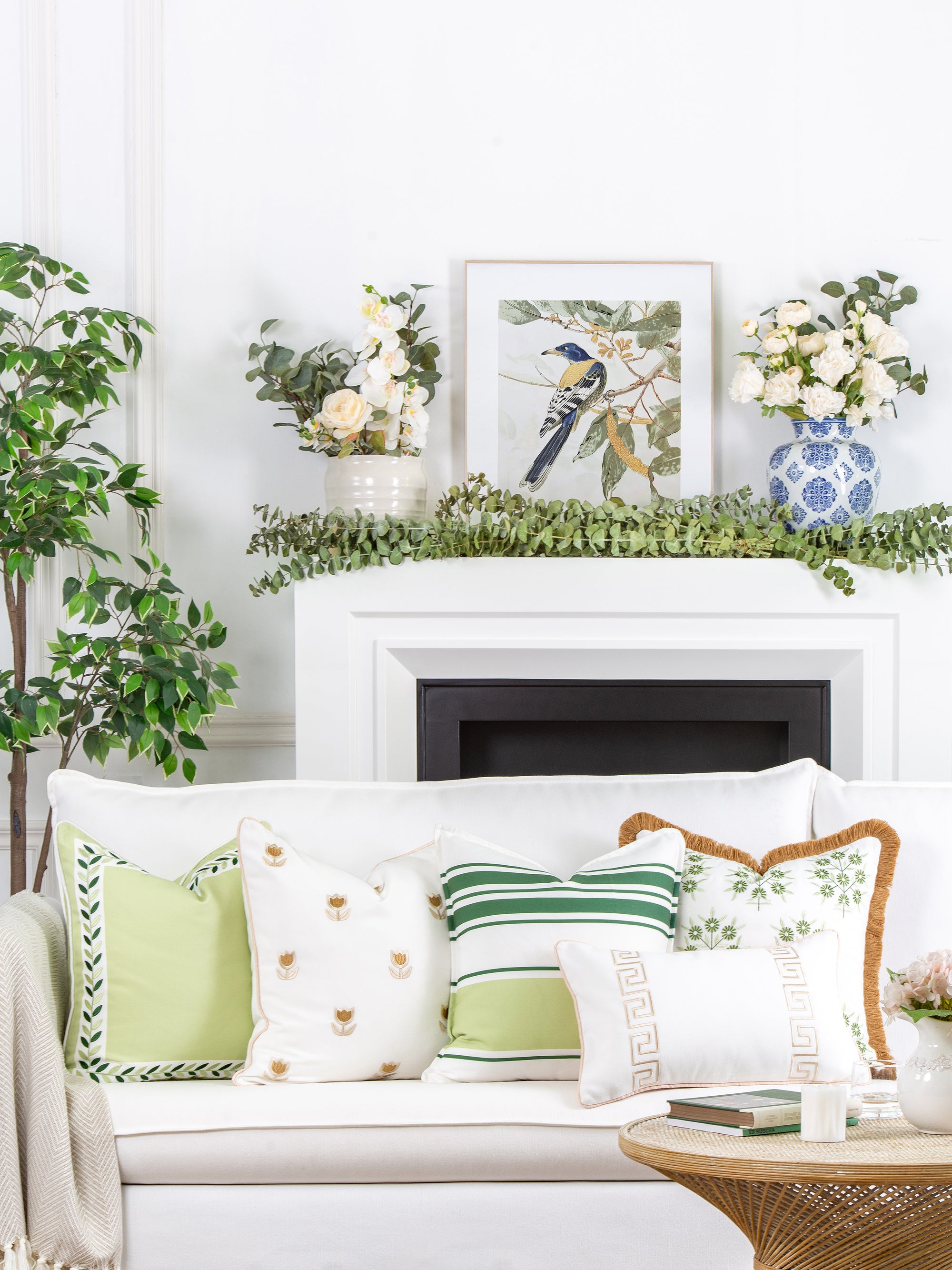 Green Throw Pillow Cover