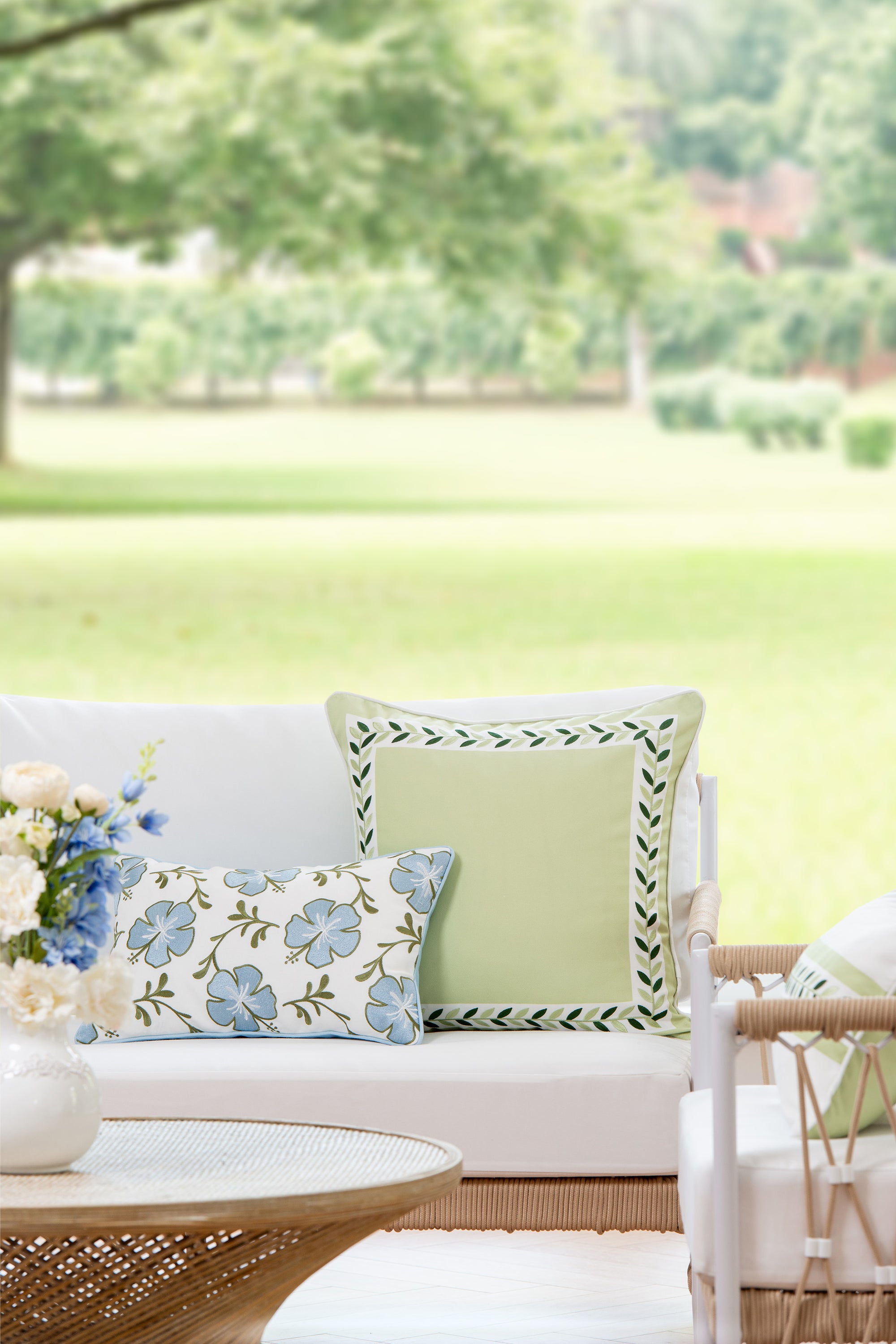 Embroidered Pillow Cover