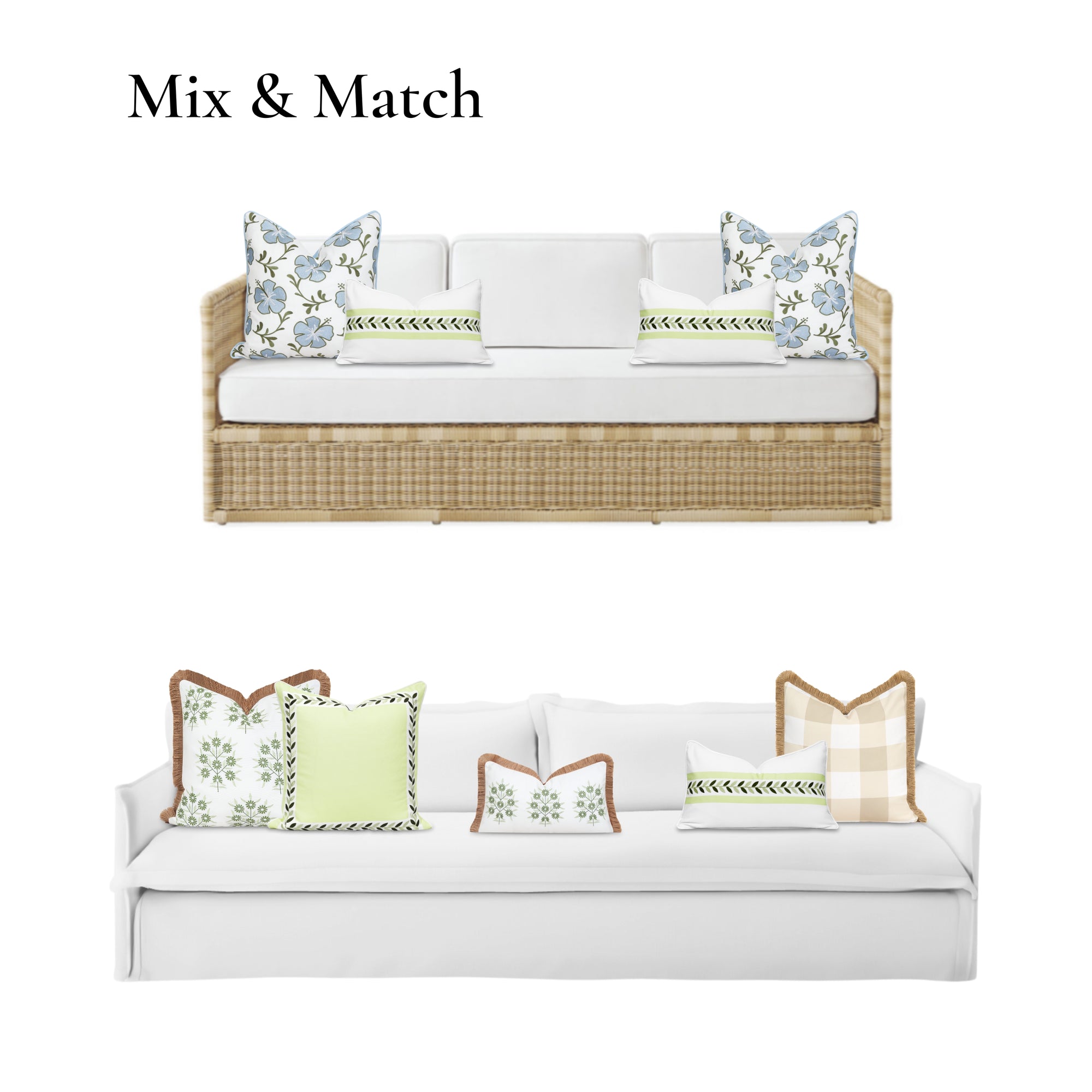 Leaf Pattern Pillow Cover