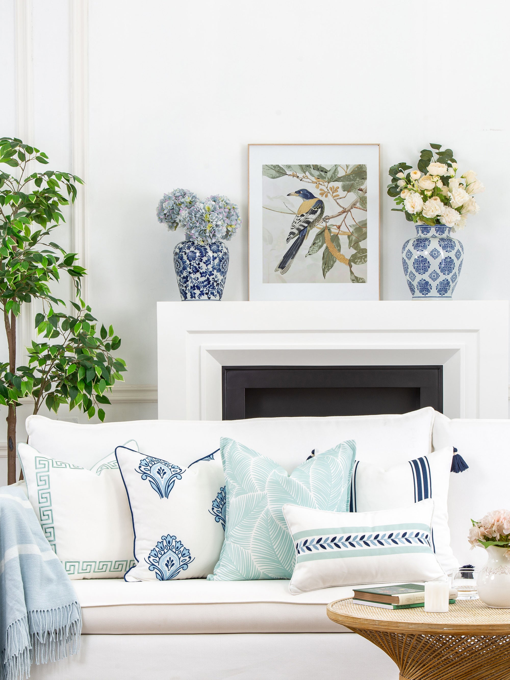 Aqua Pillow Cover