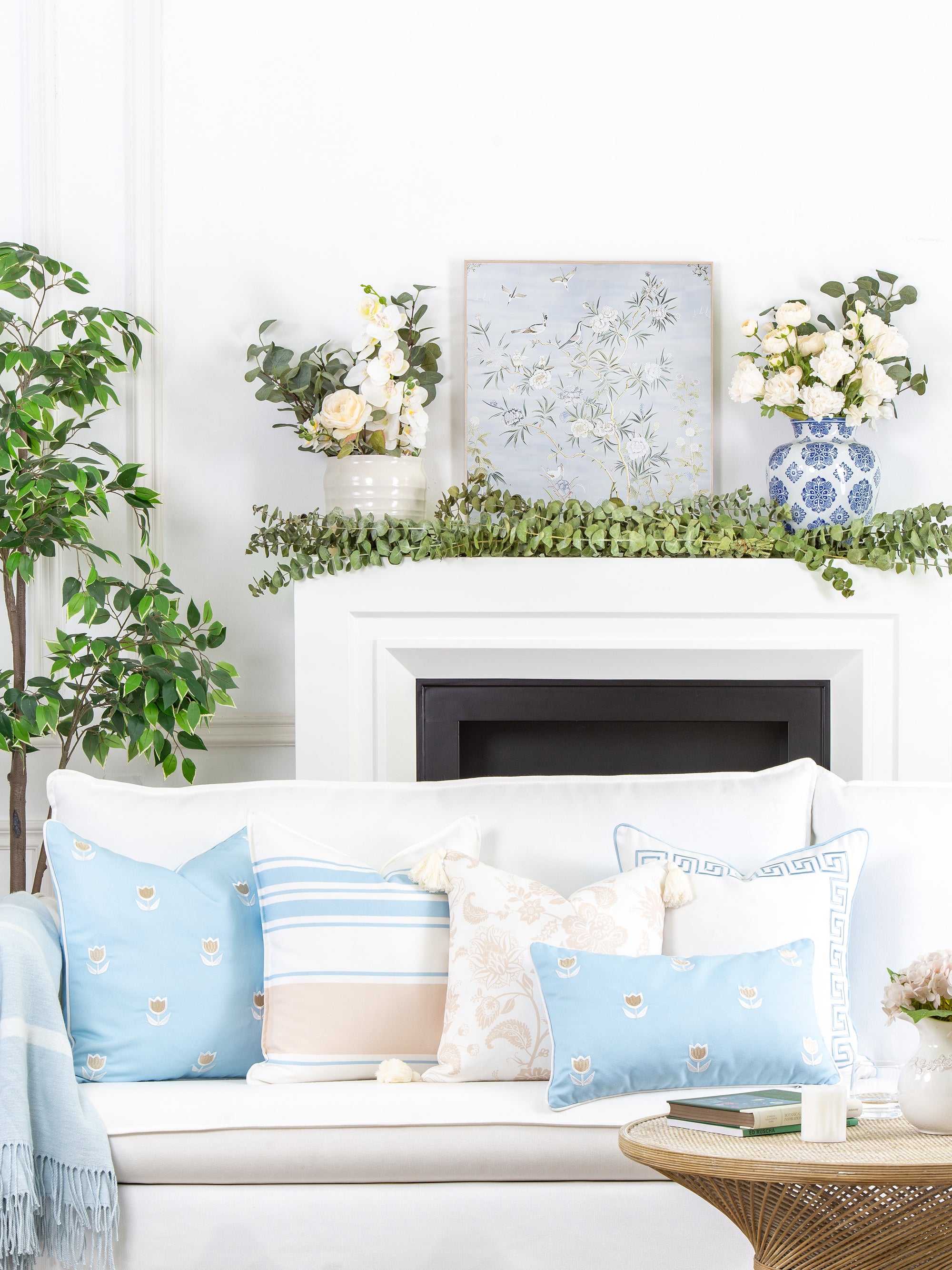 Embroidered Pillow Cover