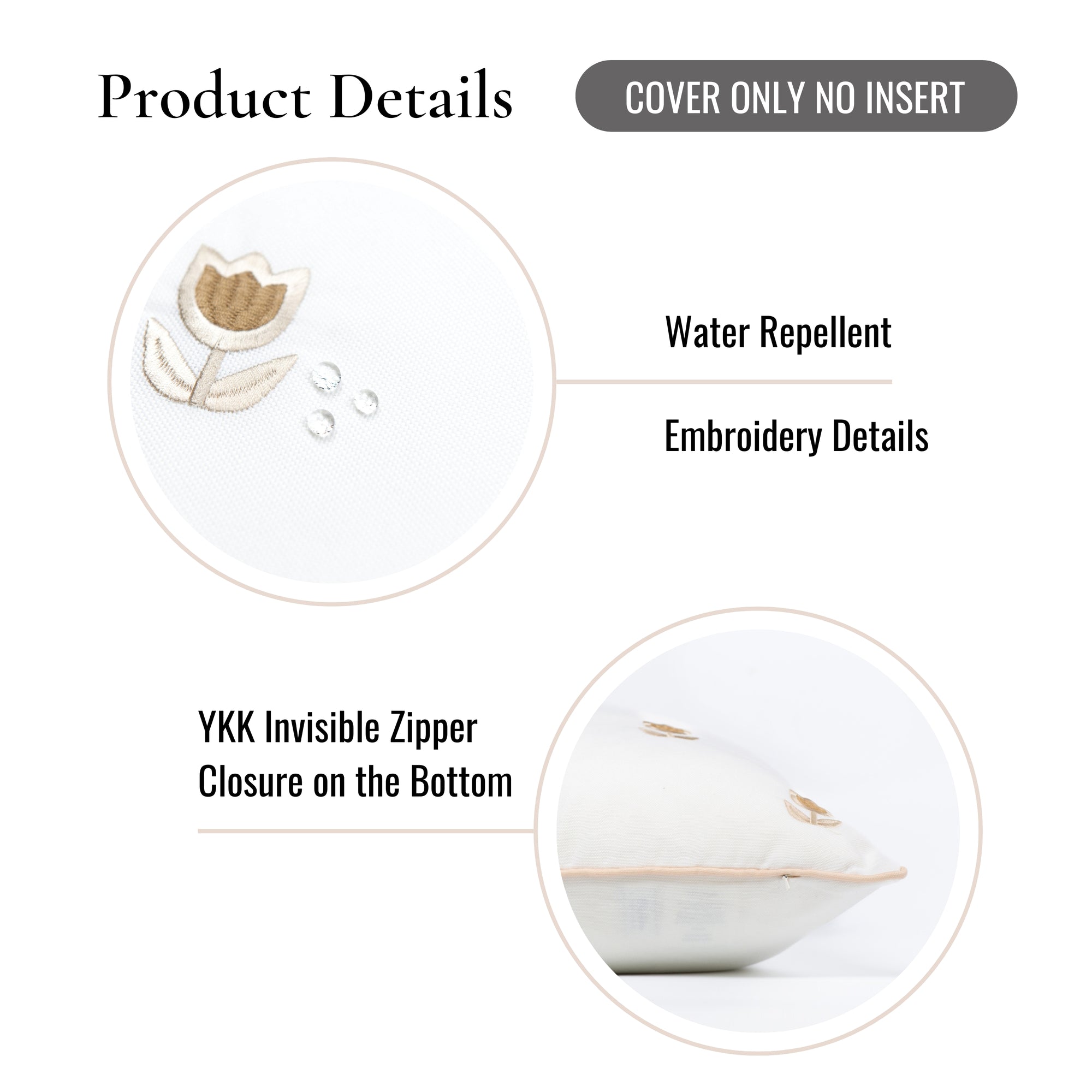 Tan Pillow Cover