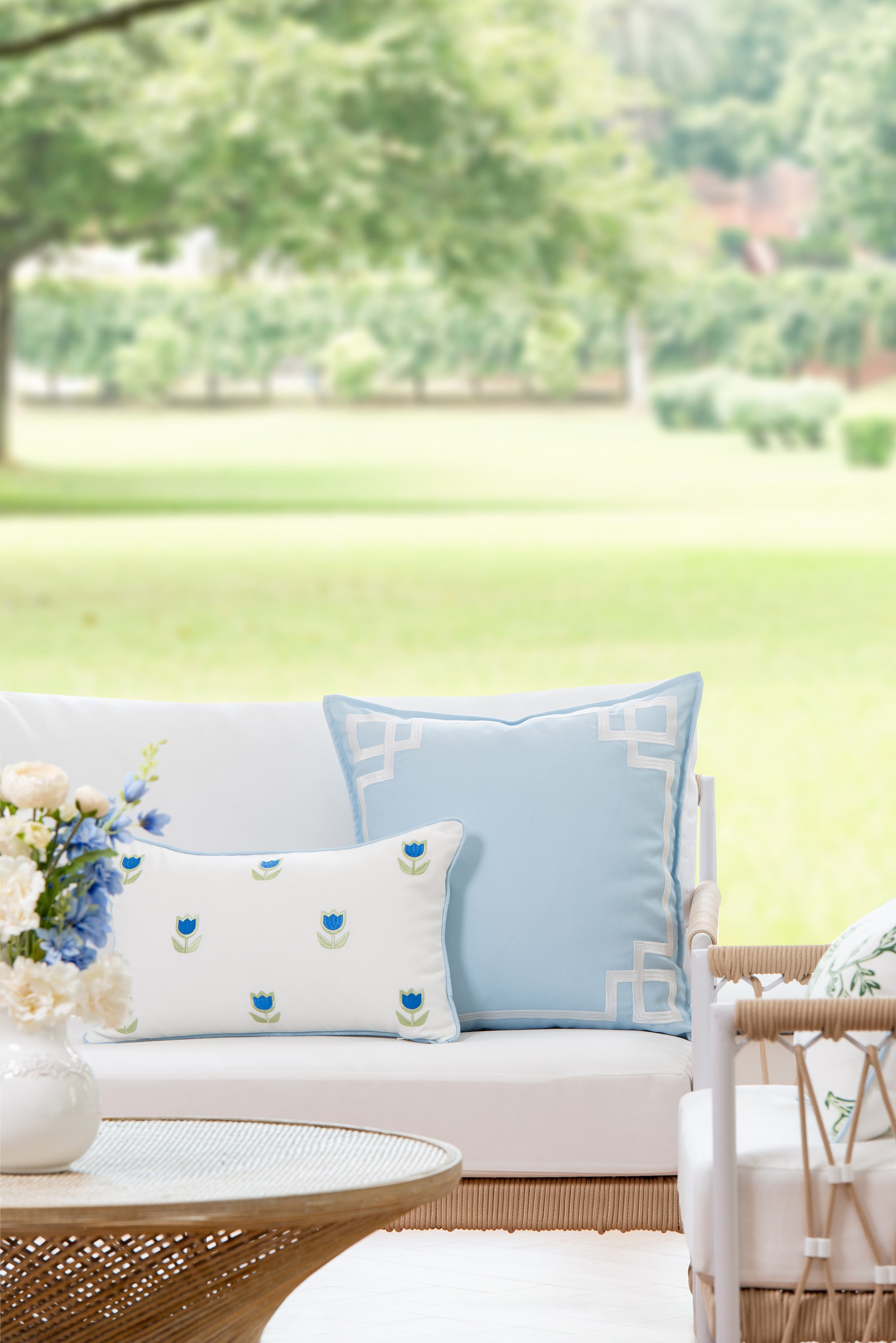 Embroidered Pillow Cover