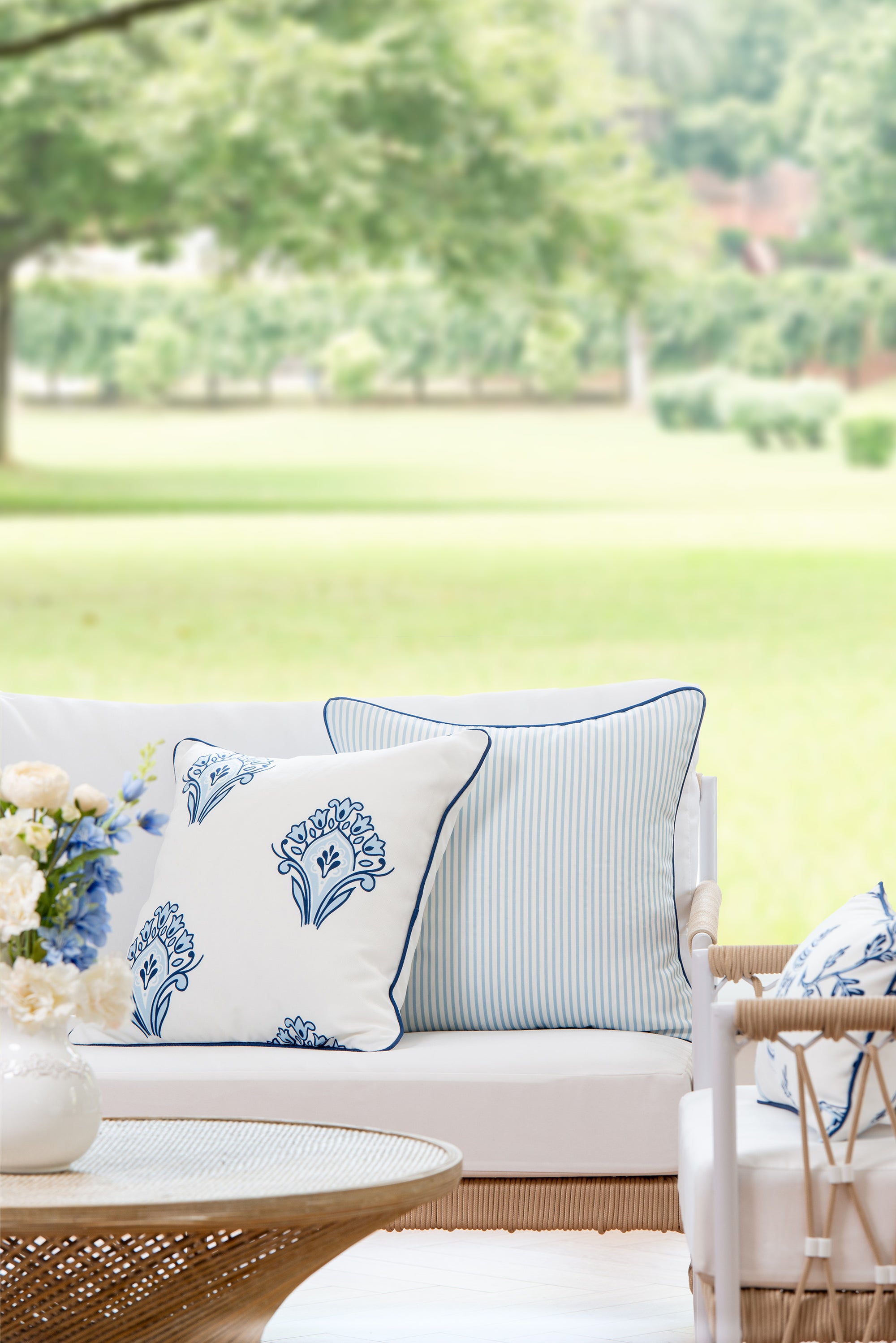 Navy Blue Throw Pillow Cover
