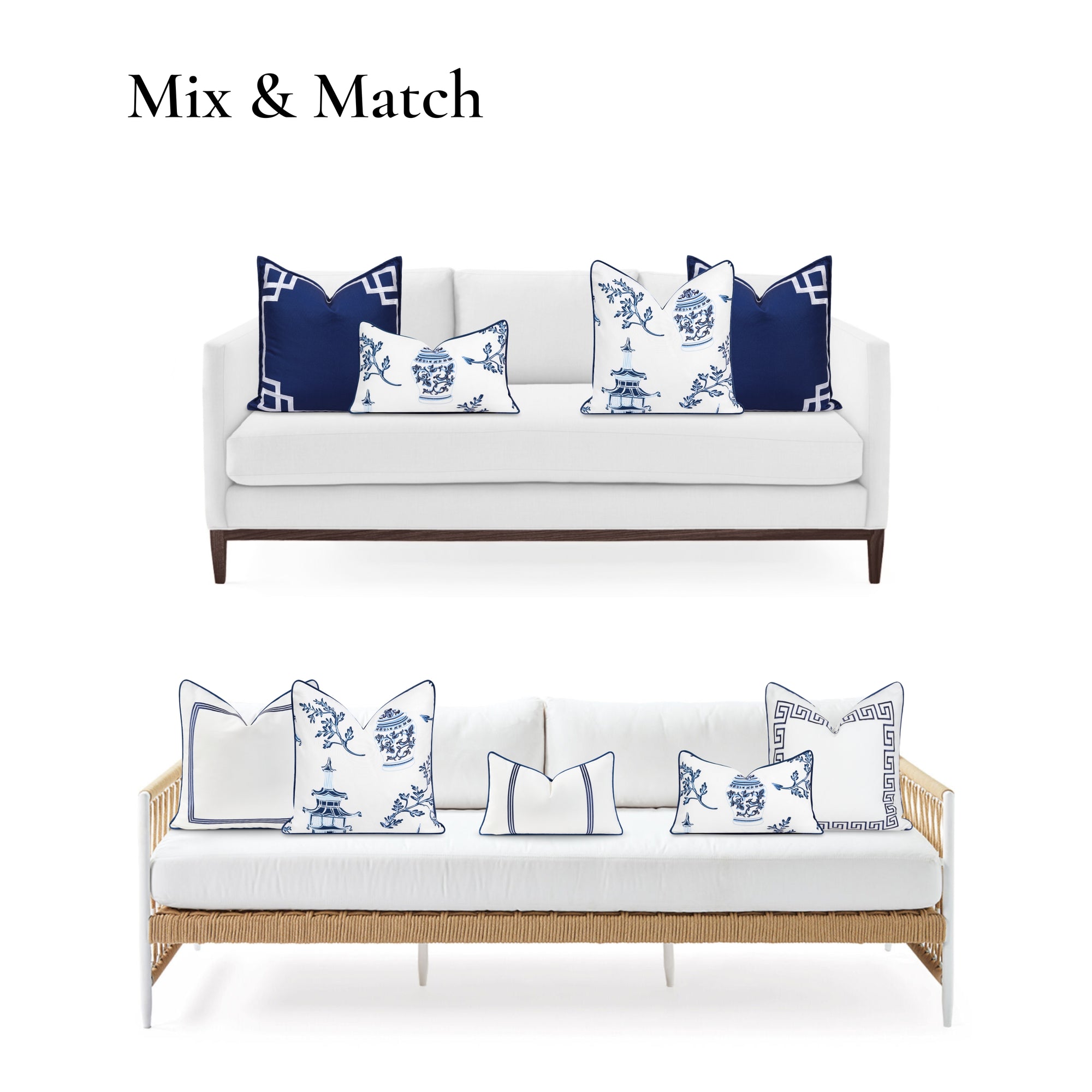Coastal Outdoor Pillow Cover
