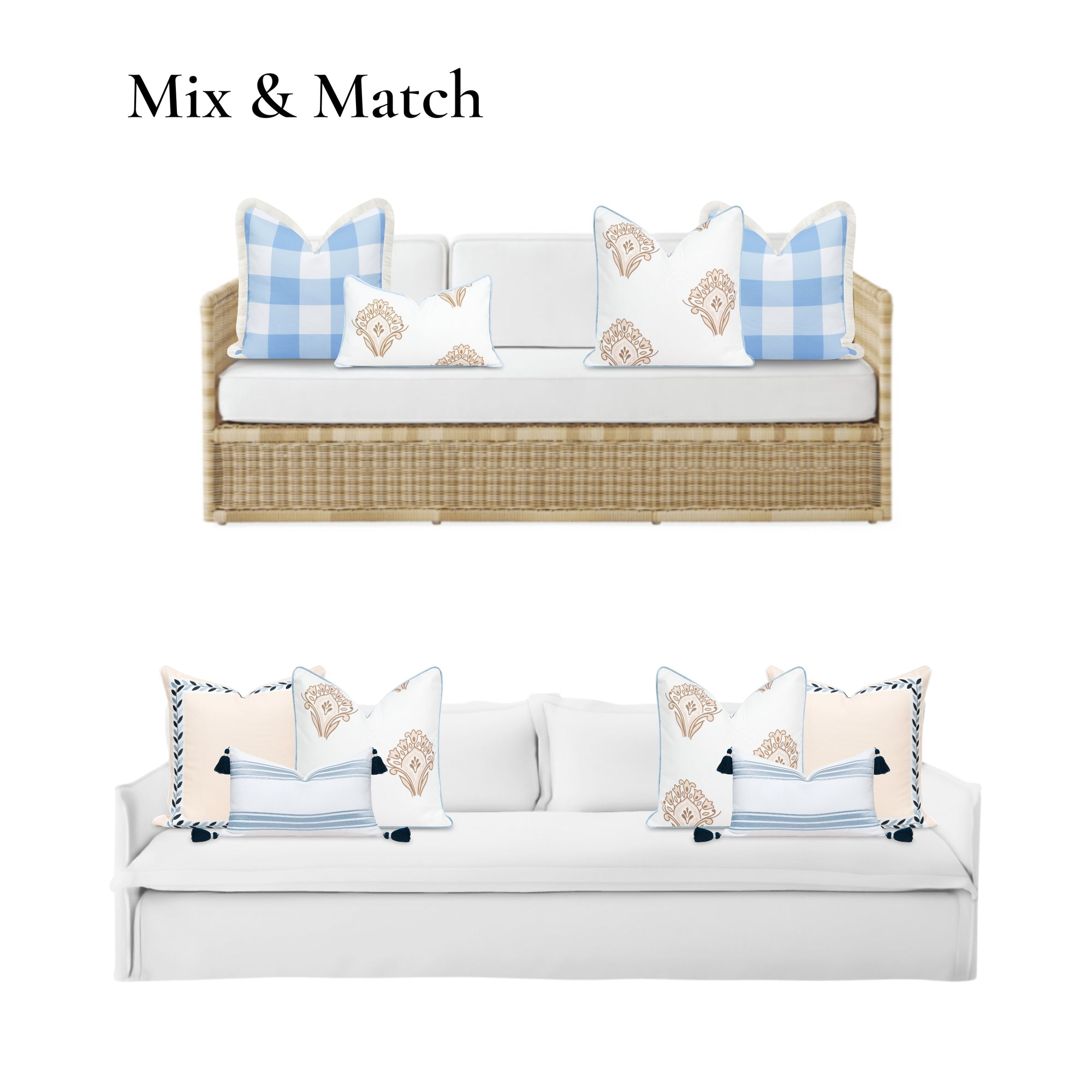 Baby Blue Pillow Cover