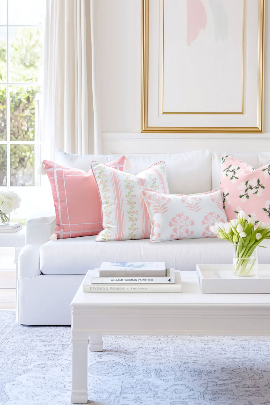 Coastal Indoor Outdoor Throw Pillow Cover Only, Hydrangea Flower, Blush Pink, 20