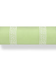 Hanverge Greek Key, Indoor/Outdoor Grass Green Bolster Pillow Cover, with Piping, 8"x24"