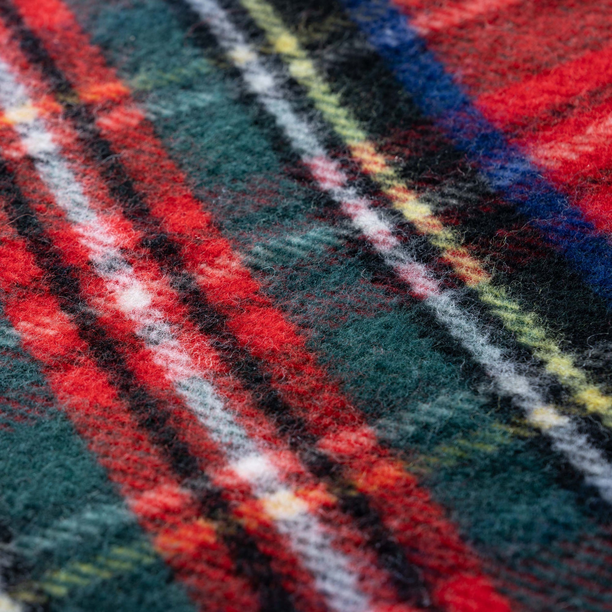Royal Stewart Tartan Plaid, Decorative Red Christmas Lumbar Pillow Cover, with Flanged Border, 12"x20"