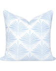Sanpalo, Indoor/Outdoor Baby Blue Throw Pillow Cover, with Piping, 20"x20"