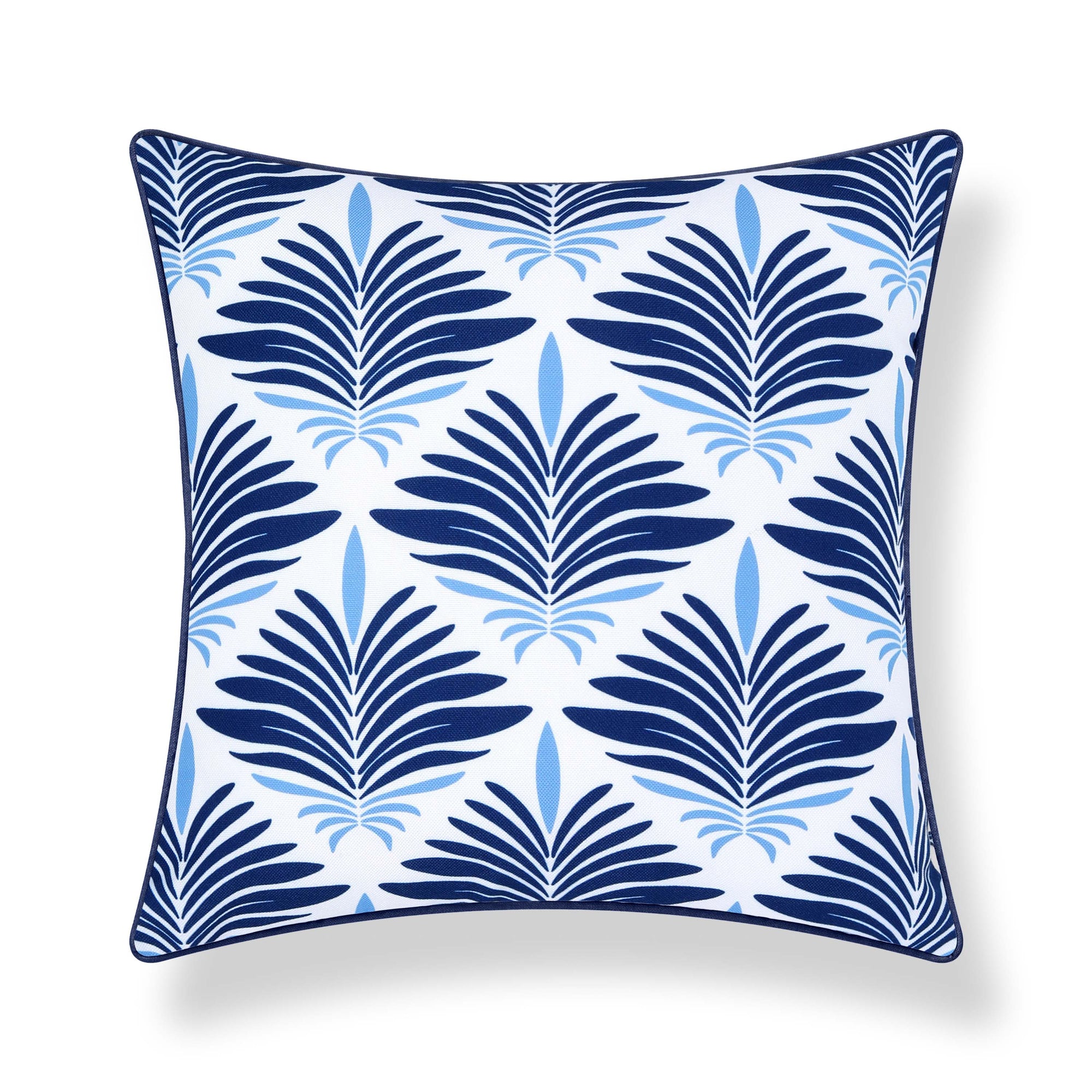 Sanpalo, Indoor/Outdoor Navy Blue Accent Pillow Cover, with Piping, 20"x20"