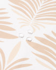 Sanpalo Palm Leaves, Indoor/Outdoor Fabric By The Yard 57", Neutral Tan