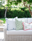Knavia, Indoor/Outdoor Baby Blue Throw Pillow Cover, with Piping, 22"x22"
