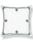 Knavia, Indoor/Outdoor Celadon Green Pillow Cover, with Piping, 22"x22"