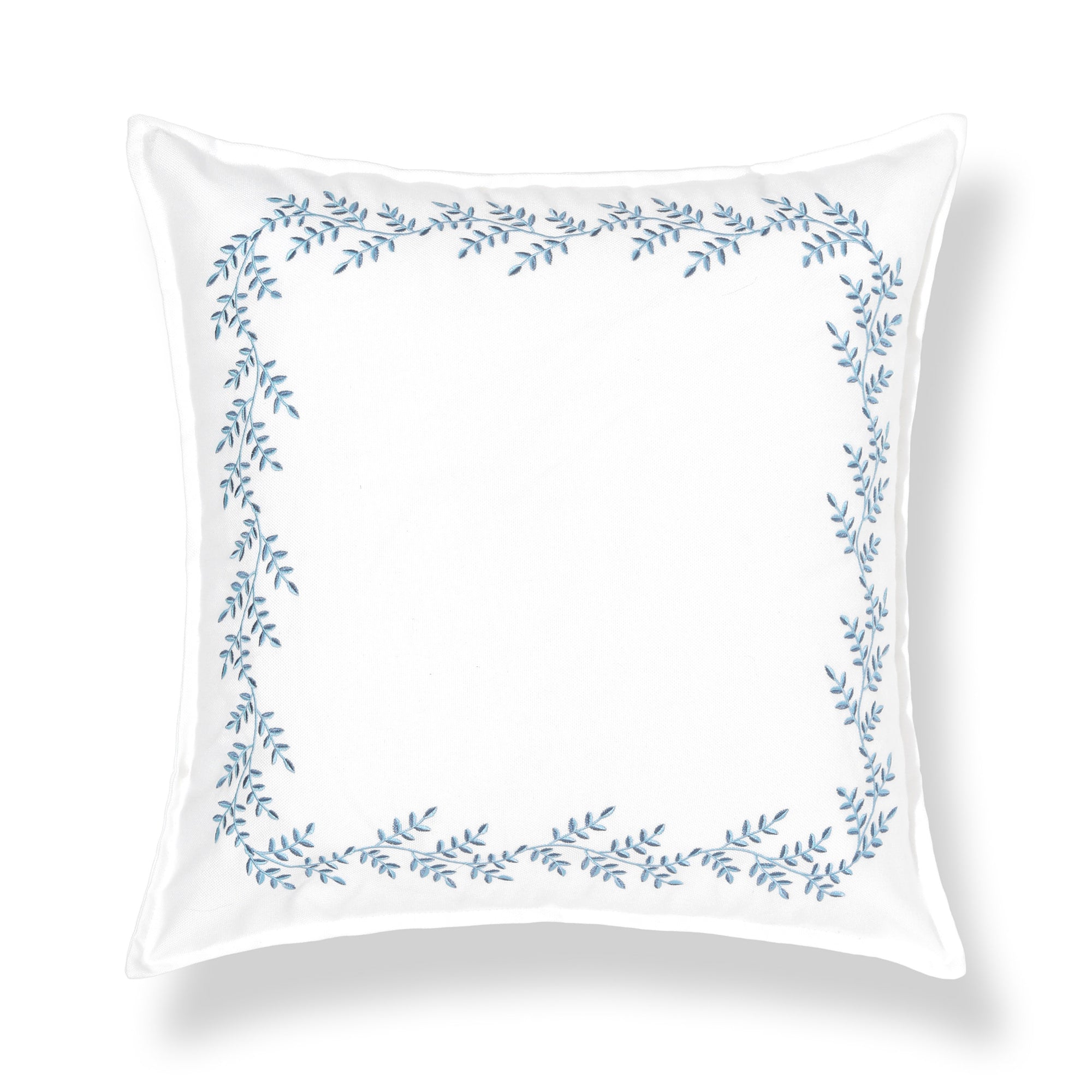 Savilea, Indoor/Outdoor Baby Blue Throw Pillow Cover, with Flanged Border, 20"x20"