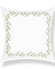 Savilea, Indoor/Outdoor Grass Green Pillow Cover, with Flanged Border, 20"x20"