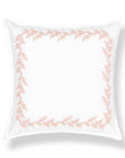 Savilea, Indoor/Outdoor Pink Decorative Pillow Cover, with Flanged Border, 20"x20"