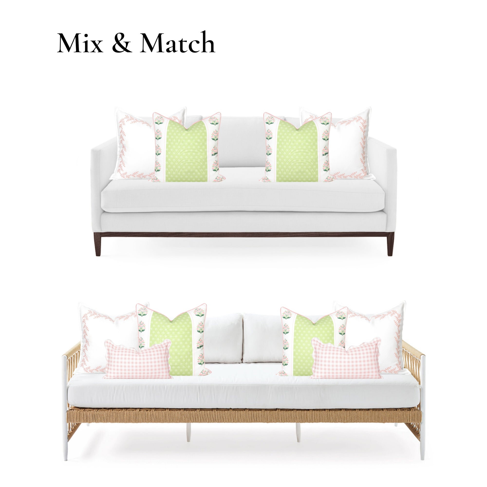 Savilea, Indoor/Outdoor Pink Decorative Pillow Cover, with Flanged Border, 20"x20"