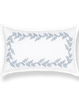 Savilea, Indoor/Outdoor Baby Blue Lumbar Pillow Cover, with Flanged Border, 12"x20"