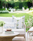 Newvalis Lily of the Valley, Indoor/Outdoor Fabric By The Yard 57", Baby Blue/Green