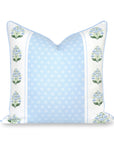 Charlivale, Indoor/Outdoor Baby Blue Throw Pillow Cover, with Piping, 20"x20"