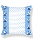 Charlivale, Indoor/Outdoor Navy Azure Blue Throw Pillow Cover, with Piping, 20"x20"