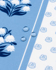 Charlivale Lily of the Valley, Indoor/Outdoor Fabric By The Yard 57", Azure Blue/White