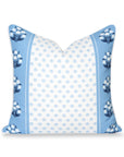 Charlivale, Indoor/Outdoor Navy Azure Blue Throw Pillow Cover, with Piping, 20"x20"